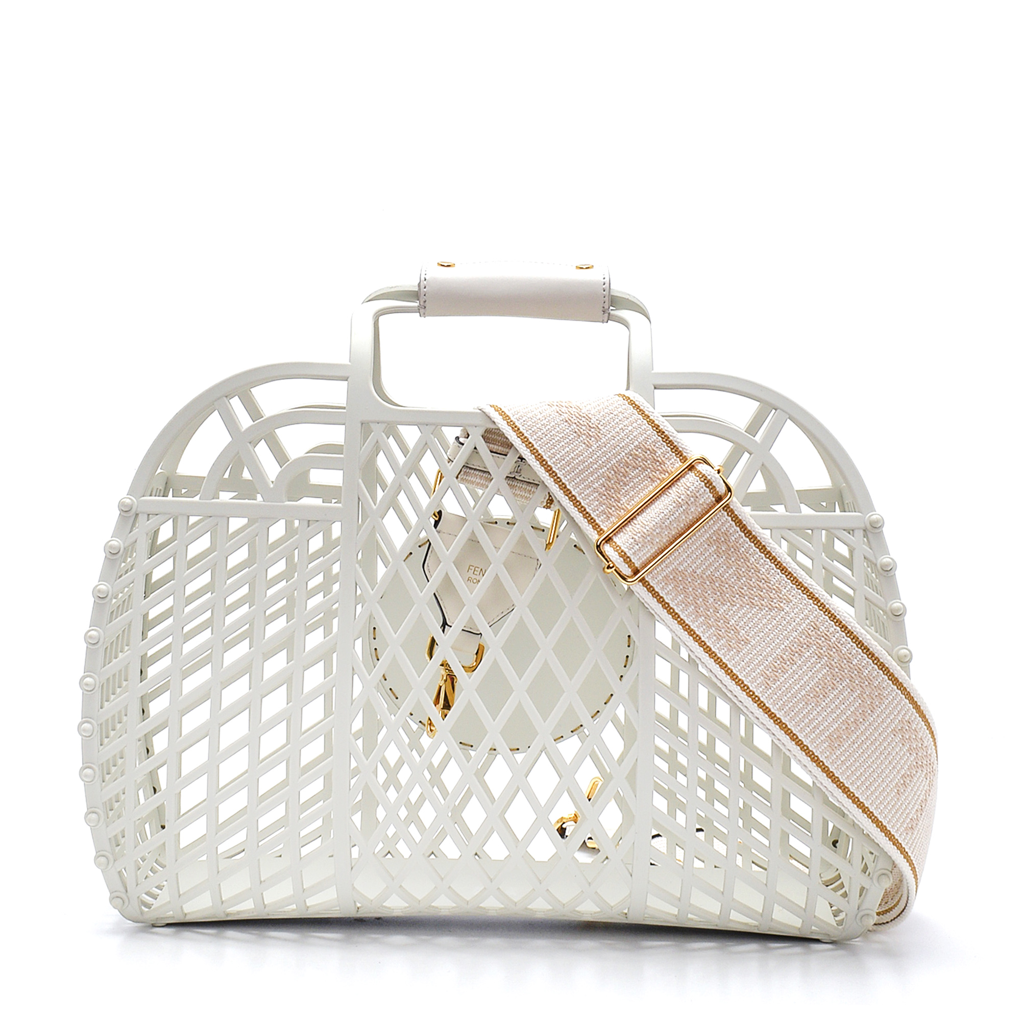 Fendi - White Recycled PVC Basket Handbag